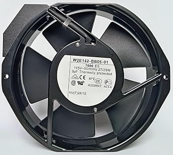 New W2E142-BB05-01 7006ES Cooling Fan,W2E142-BB05-01 115V 27/28W 50/60Hz 27/28W 17238 2-Pin Cooling Fan,17215038mm