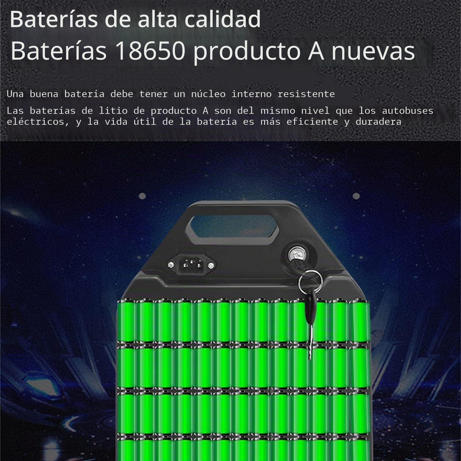(3-5 días de Entrega) 60V 15AH 20Ah Batería de Bicicleta eléctrica, Batería de Litio con Cargador Ebike Batería, para Motor de 200W 500W 750W 1000W 1500W? (60V 20AH)