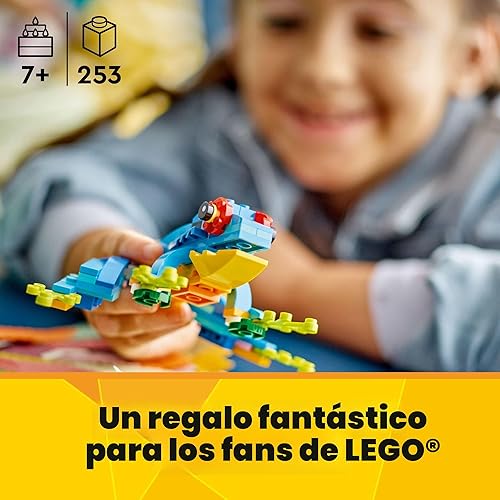 Miniatura 6 de LEGO Creator 31136 - Juego de juguetes de construcción de loro exótico 3 en 1, se transforma en 3 figuras de animales diferentes, desde loros