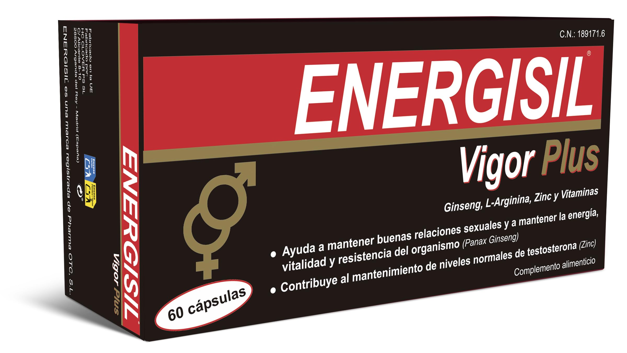 Energisil Vigor Plus - 60 Cápsulas
