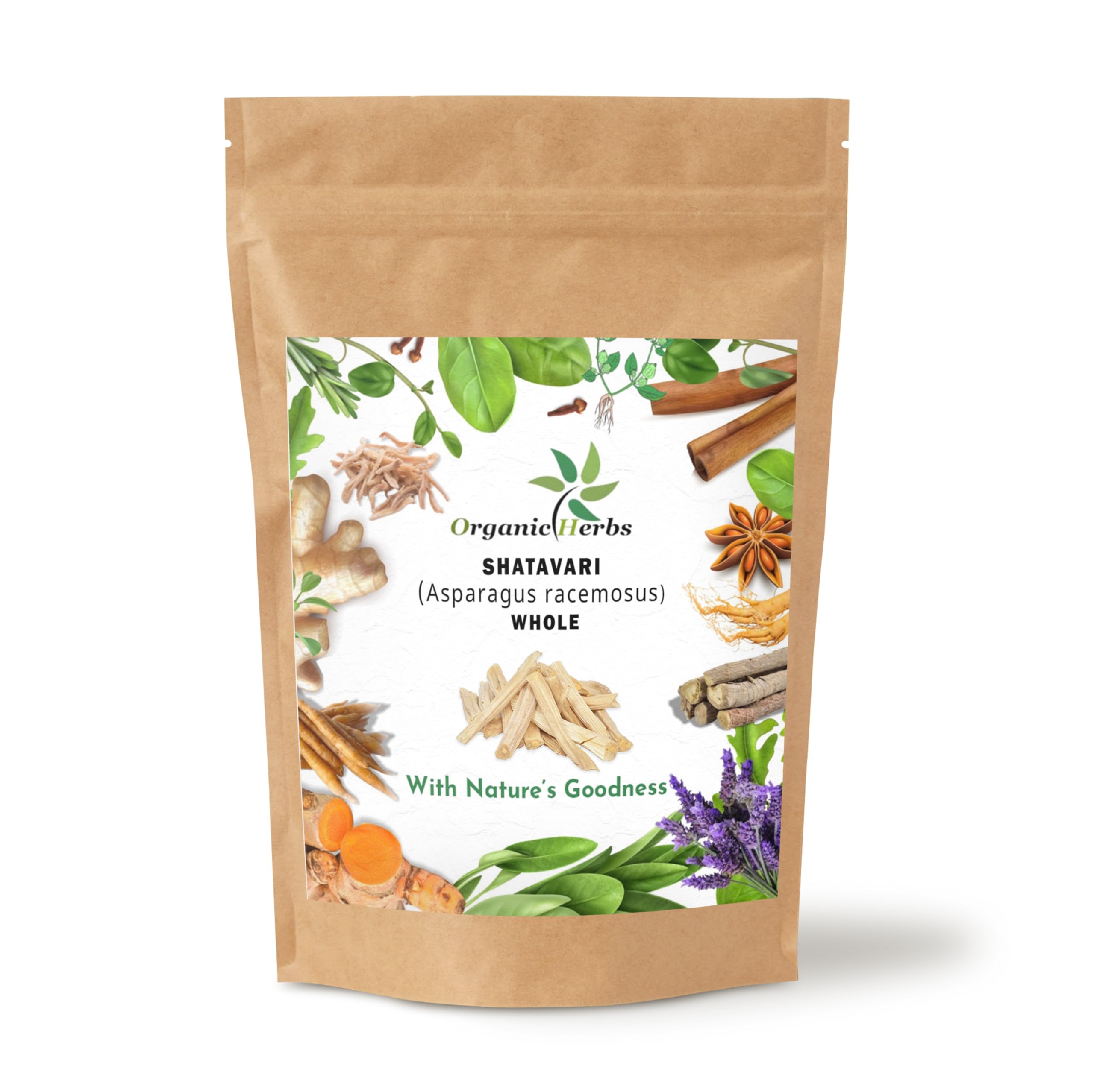 Natural Shatavari Root | Whole (100 Gram/ 3.5 Oz)