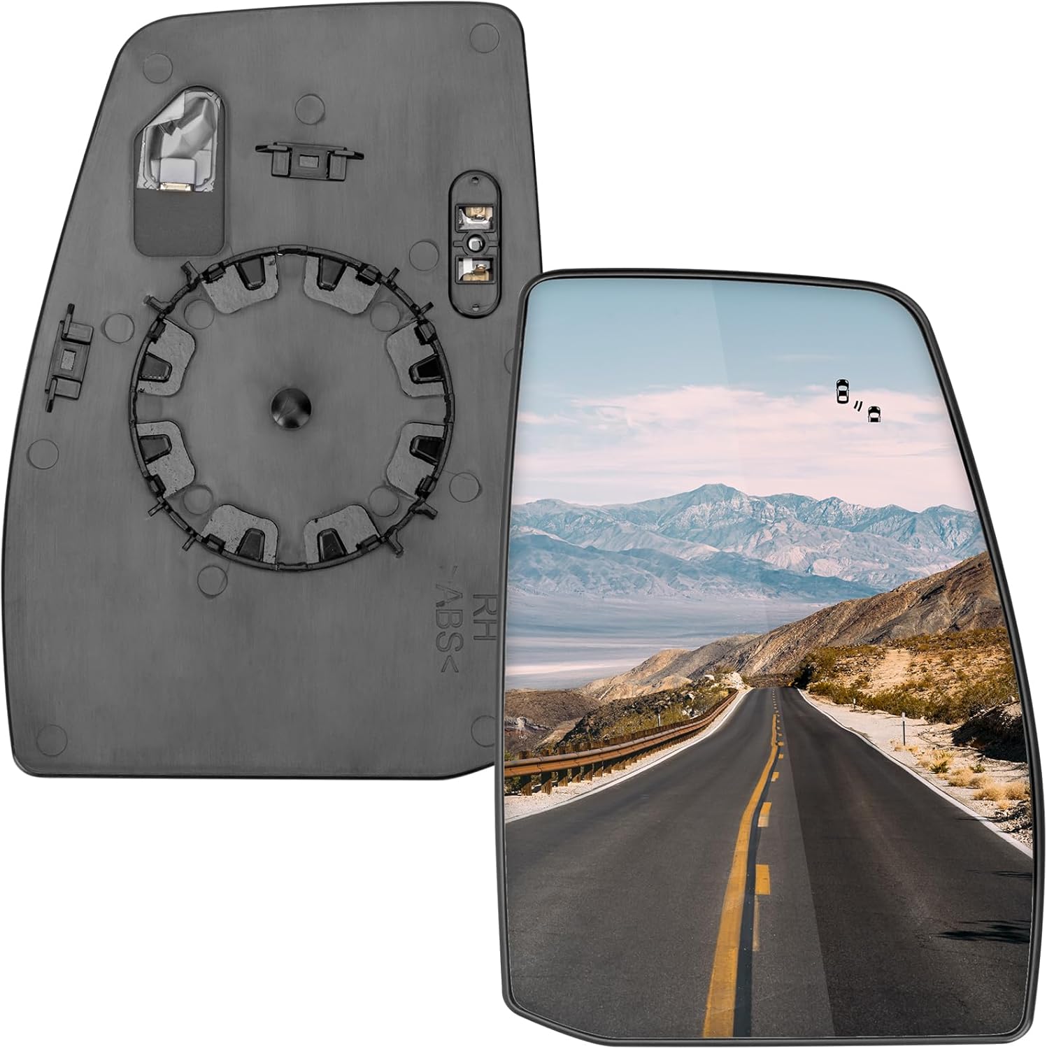 Passenger Side Mirror Replacement for Ford Transit 150 250 350 2020 2021 2022 2023 - Right Side Mirror Glass, Rear View Mirrors Glass with Power Heated & Blind Spot