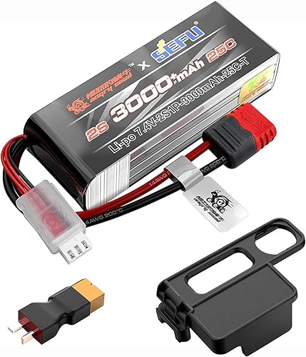 1 unids 2S 7.4V 25C 3000mah batería con T enchufe para MJX H16E H16P H16PL H16BM H16DR H16GT 14301 JC16EP M161 RC Control remoto coche actualización