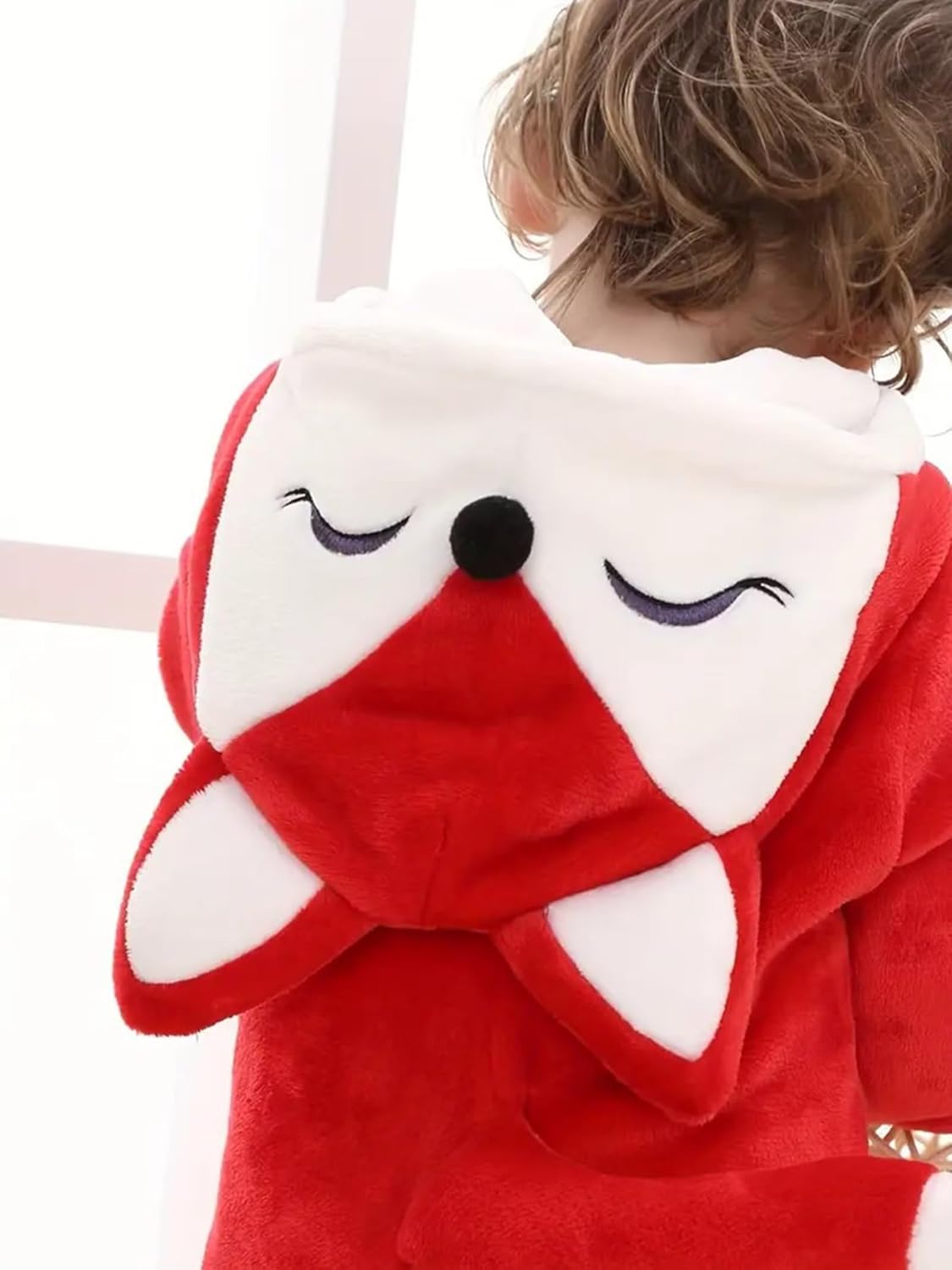 DarkCom Unisex Baby Fox Costume Animal Onesie Toddler Hooded Romper Halloween Kids' Christmas Pajamas - Image 3