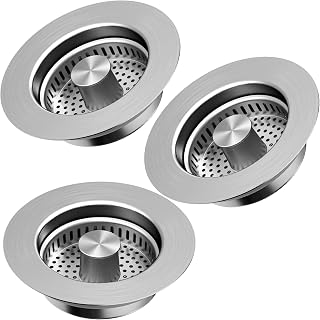 TGOSOMT Kitchen Sink Drain Strainer Stopper, Anti-Clog & Quick Drain