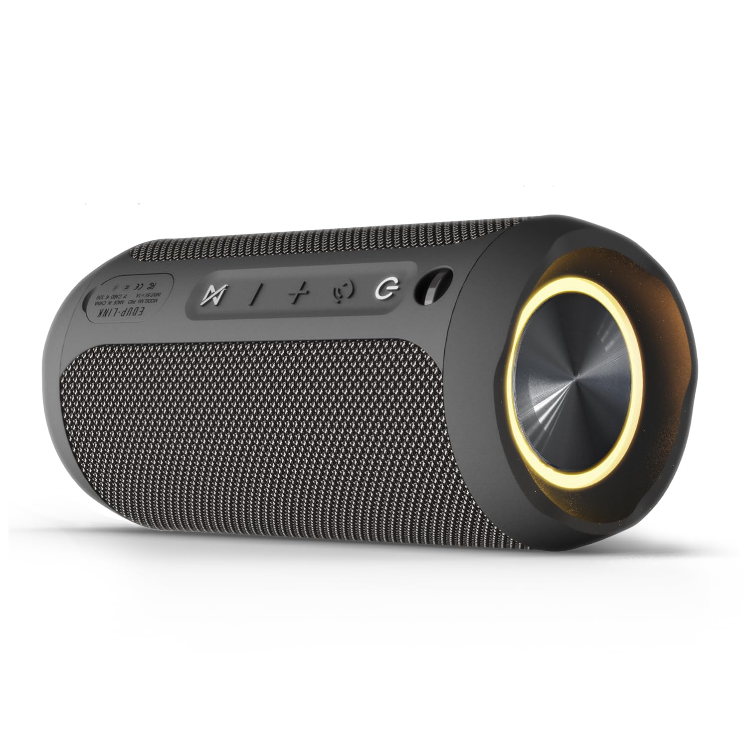 EDUPLINK Waterproof Portable Bluetooth Speaker - 20W Louder Wireless Speaker with 20 Hours Playtime, TWS Pairing, RGB Lights and TF Slot - Perfect for Beach and Pool (Black)