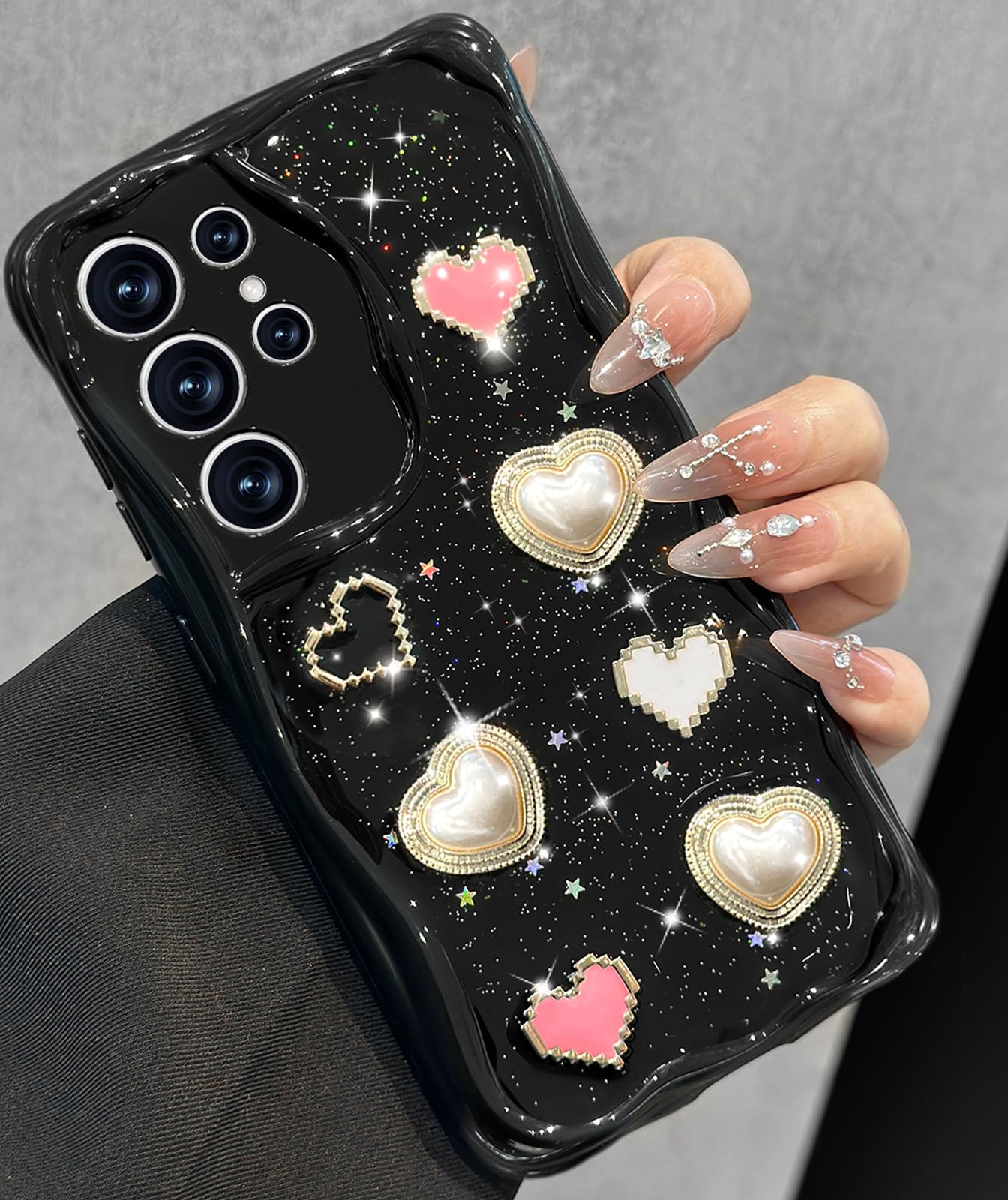 Toycamp for Samsung Galaxy S25 Ultra case Women - Cute Girly Girls Phone Cover for Samsung S25 Ultra Kawaii Aesthetic Pretty Unique Glitter Bling