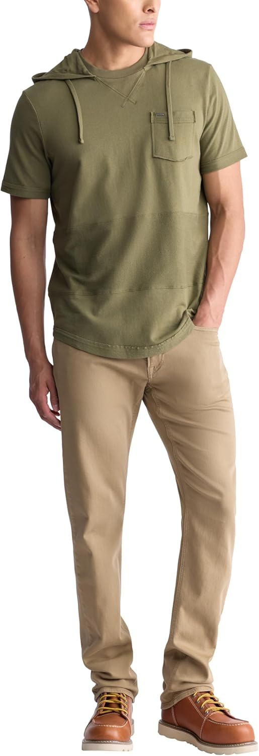 Buffalo David Bitton Mens Short Sleeve French Terry Hoodie - Image 4