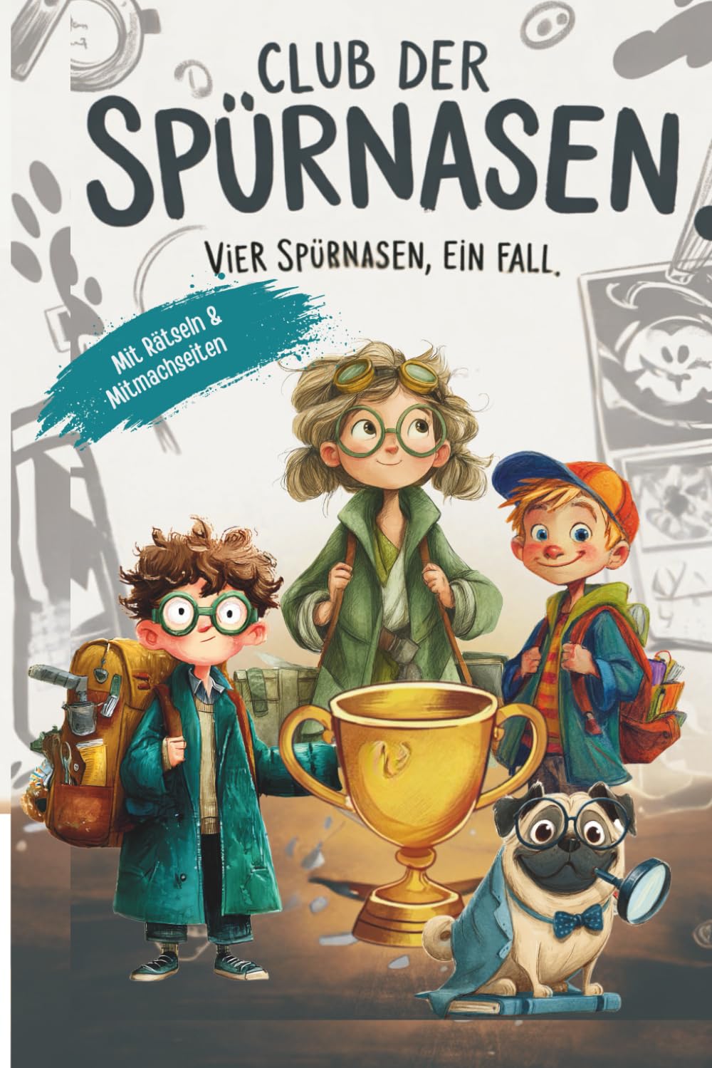 Club der Spürnasen - Detektiv-Rätselbuch für Kinder ab 6: Schulkrimi zum Mitraten mit Geheimschrift & Suchbildern