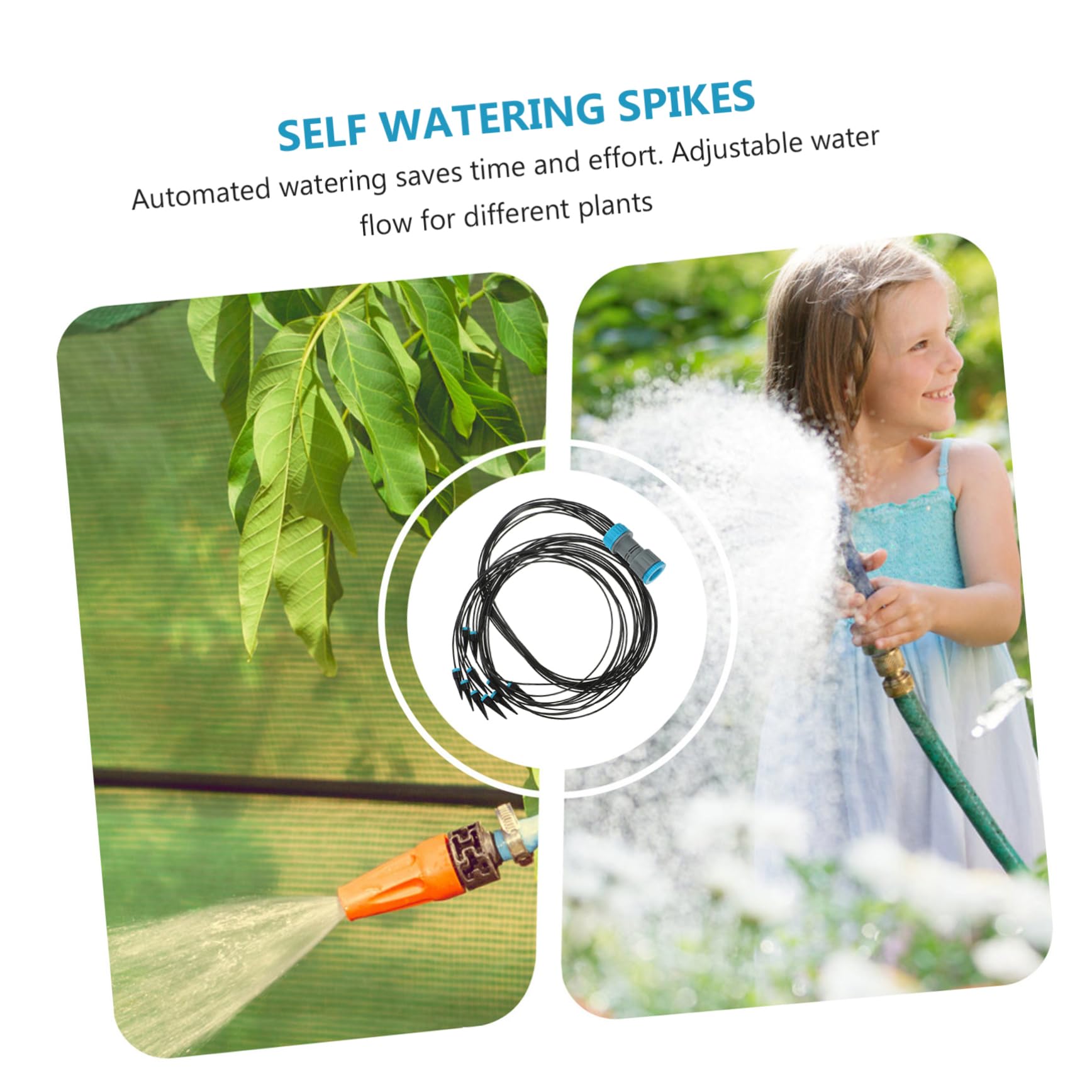 UKCOCO 4 Pièces Distributeur Automatique Arrosage pour Plantes Goutteur Débit Eau Ajustable pour Intérieur Jardin