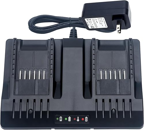 Elefly Cargador WA3875 de doble puerto de 20 V compatible con batería de litio Worx 18V20V WA3578 WA3525 WA3520 WA3575 WA3512 WA3770 WA3881 WA3742 disponible en Yaxa Colombia
