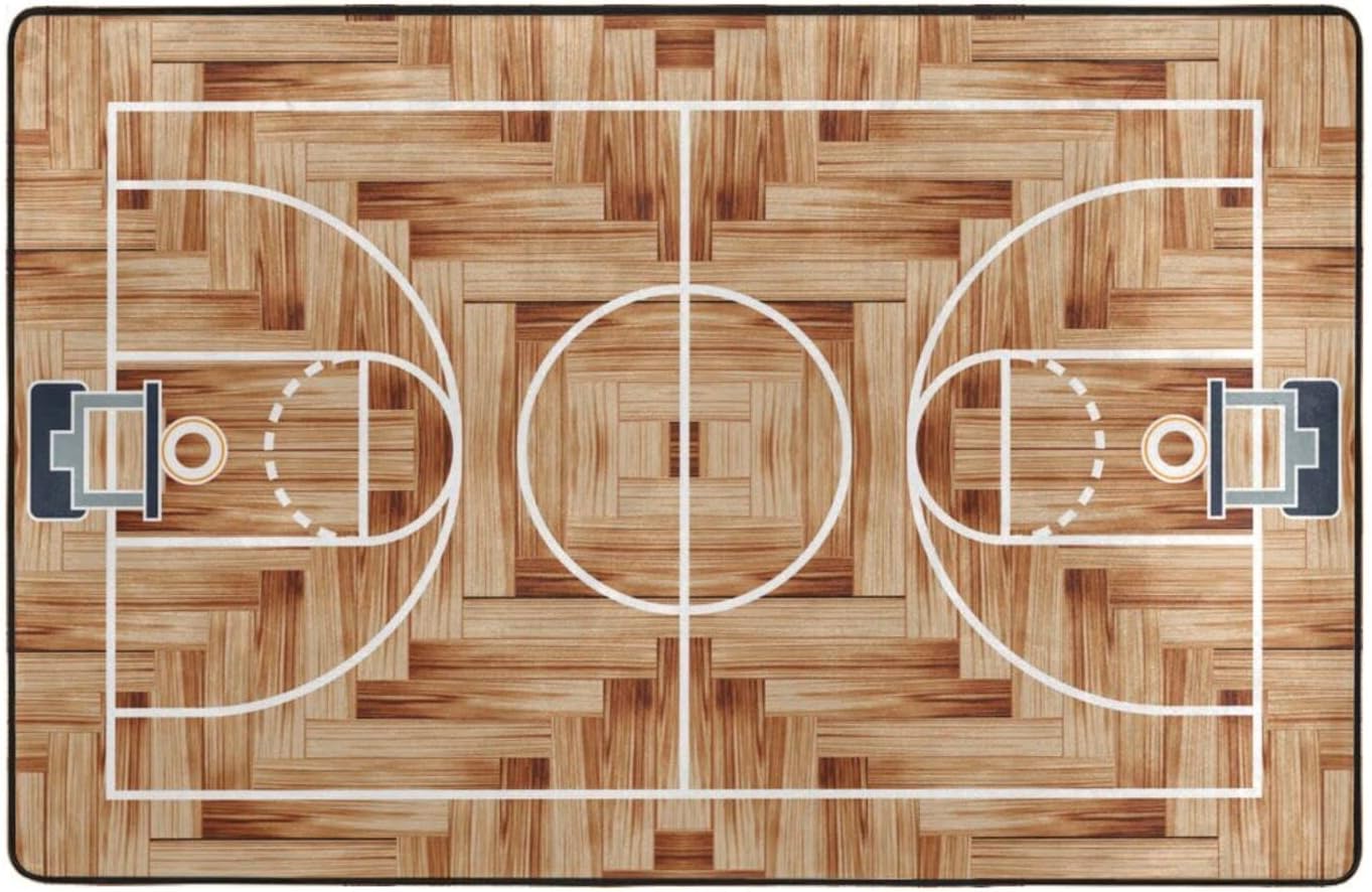 Amazon.com: Champion Rugs Kids/Baby Room Area Rug. Basketball Court for ...