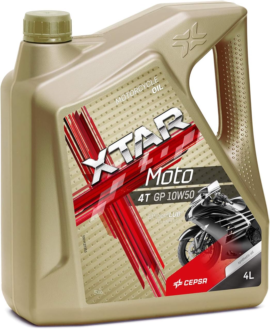 CEPSA 514283601 XTAR Moto GP 4T 10 W 50 Synthetic Multigrade Oil 4 Litres