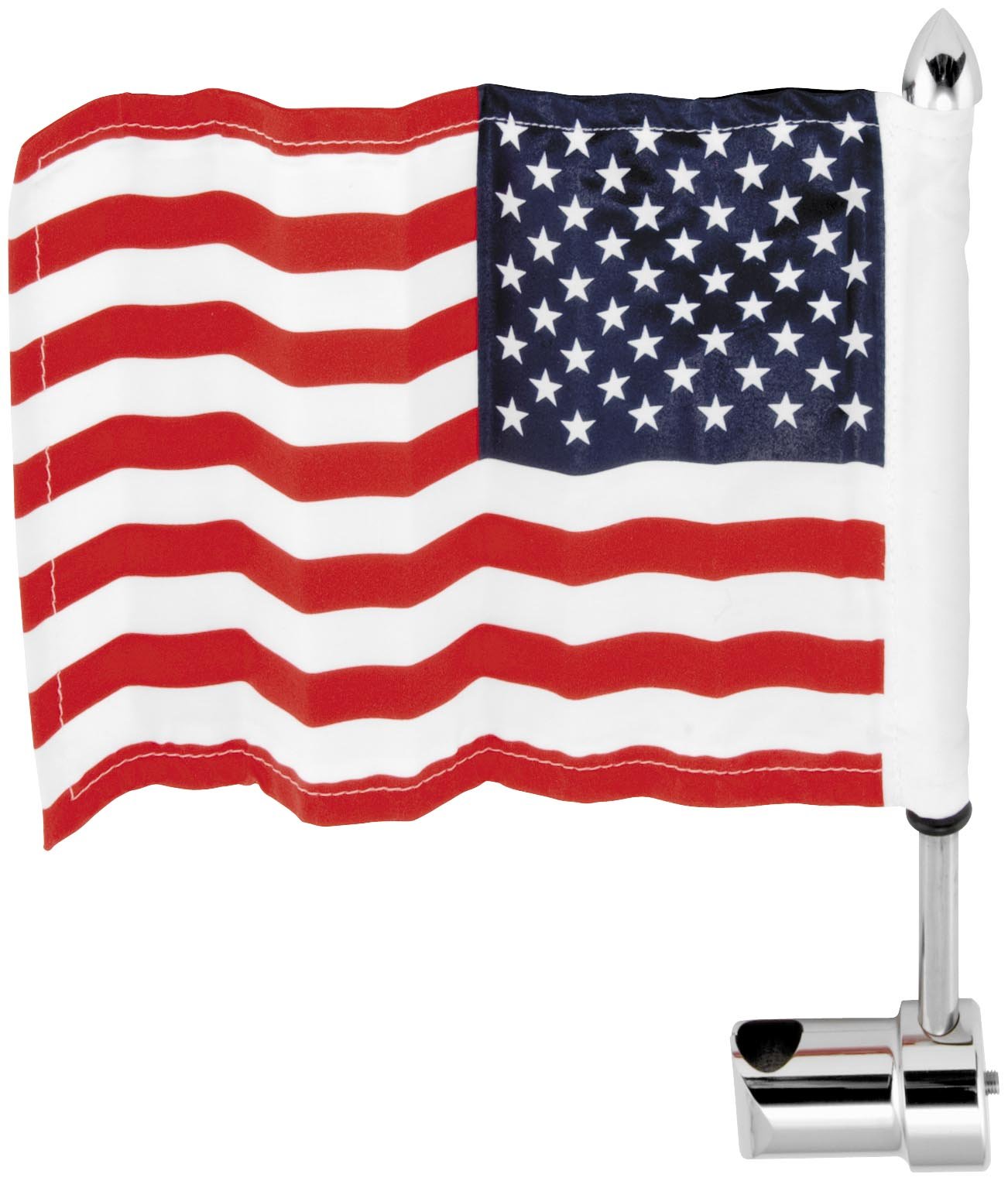 Pro Pad Square 1/2 Sissy Bar Flag Mount W/6 X 9 Flag for Harley