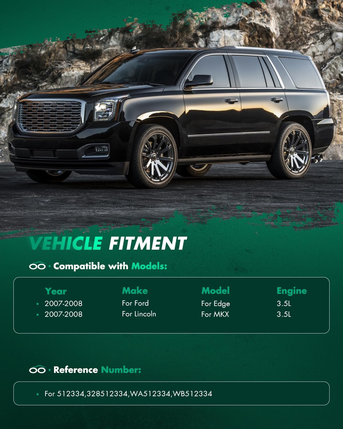 SCITOO Wheel Hub Wheel Bearing Assembly Rear 512334 fit for Ford EDGE 2007-2008 for Lincoln MKX 2007-2008 5 Lugs Wheel Hub Bearing Assemblies W/ABS 2pcs