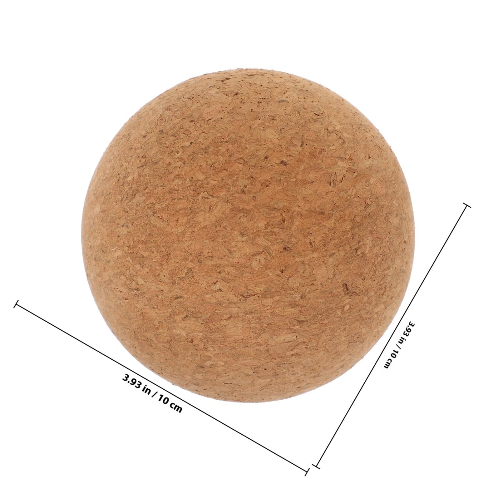 NOLITOY Bola de Masaje de Corcho 2 Piezas 100mm Alta Densidad Bola Rodante Liberación para Cuello Espalda Pies Relax Muscular Fitness Pilates Bienestar