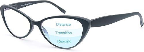 Vista 12 de MODFANS Gafas de lectura multienfoque progresivas, lentes de lectura con bloqueo de luz azul Rojo