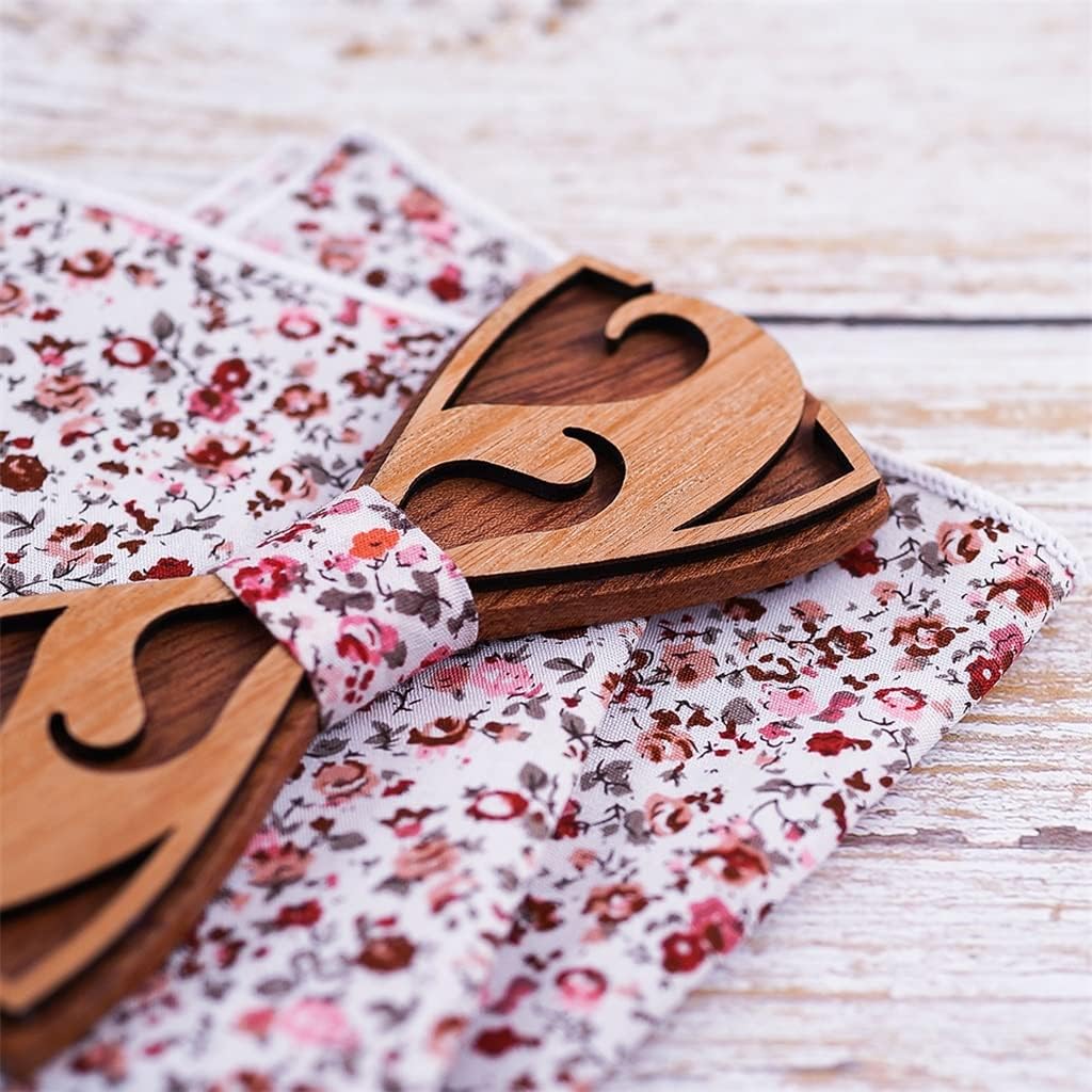 Wooden bowtie for men Bowtie Gentleman Bow Ties Handmade Color Pattern Tie Party