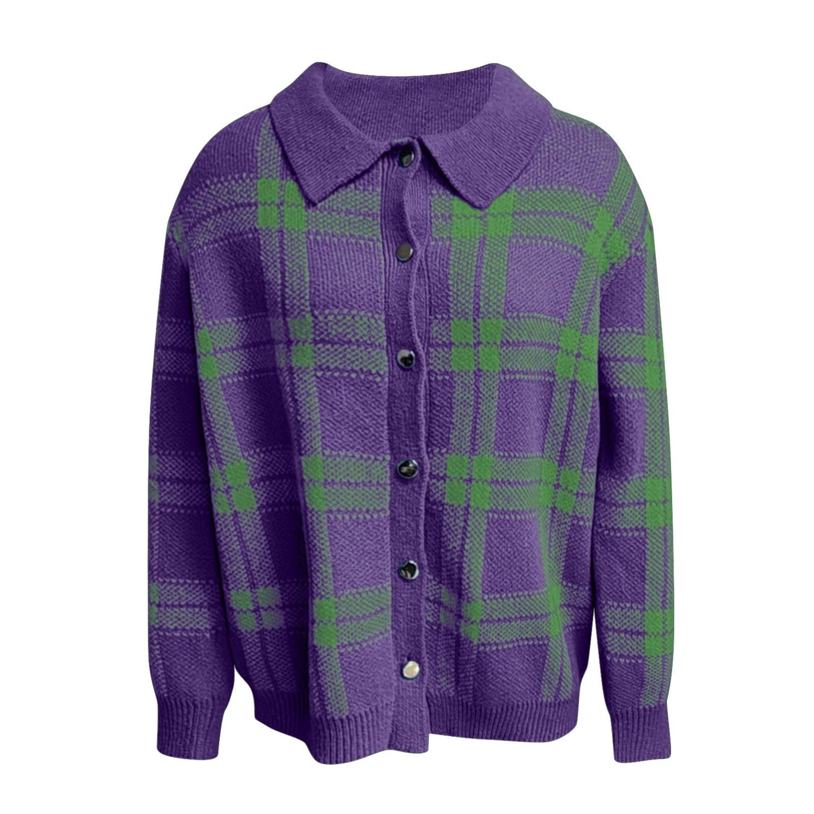 Generisch Maglione casual a maniche lunghe con apertura frontale, perfetto per l'inverno, versatile, elegante, per tutti i giorni, ufficio, attività all'aperto