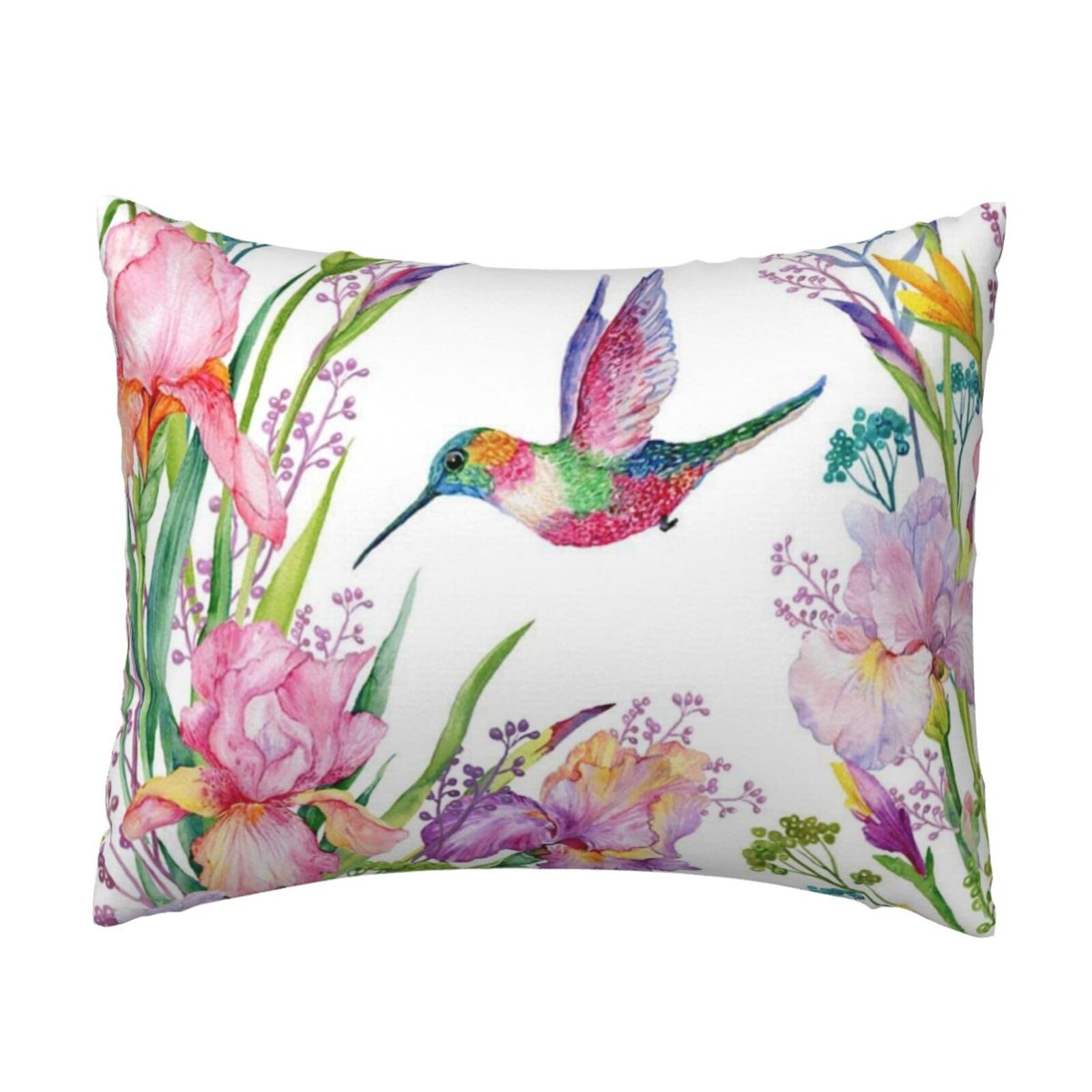 GSGCSBYMLG garden with birds and flowers printed Pillow Case 20x26in Cushion Cover
