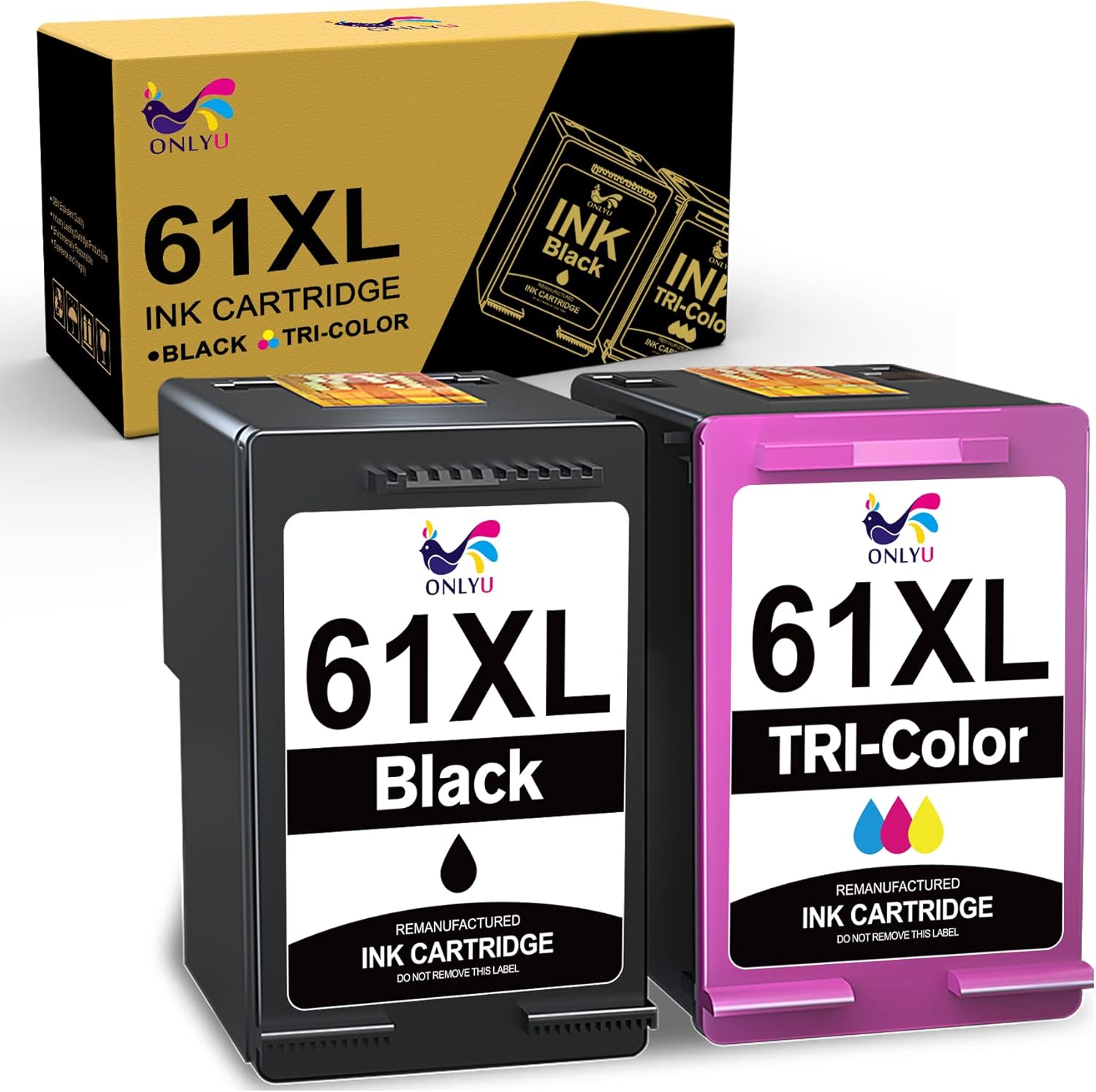Best Cyber Monday 🔥 ONLYU Remanufactured Ink-Cartridge Replacement for HP 61XL 61 XL for HP Envy 4500 5530 5534 5535 Officejet 4630 4635 Deskjet 1000 1010 1056 1510 1512 2540 3050 3510 Printer Ink (1 Black,1 Tri-Color) Get Popular Offer ONLYU Remanufactured Ink-Cartridge Replacement for HP 61XL 61 XL for HP Envy 4500 5530 5534 5535 Officejet 4630 4635 Deskjet 1000 1010 1056 1510 1512 2540 3050 3510 Printer Ink (1 Black,1 Tri-Color)