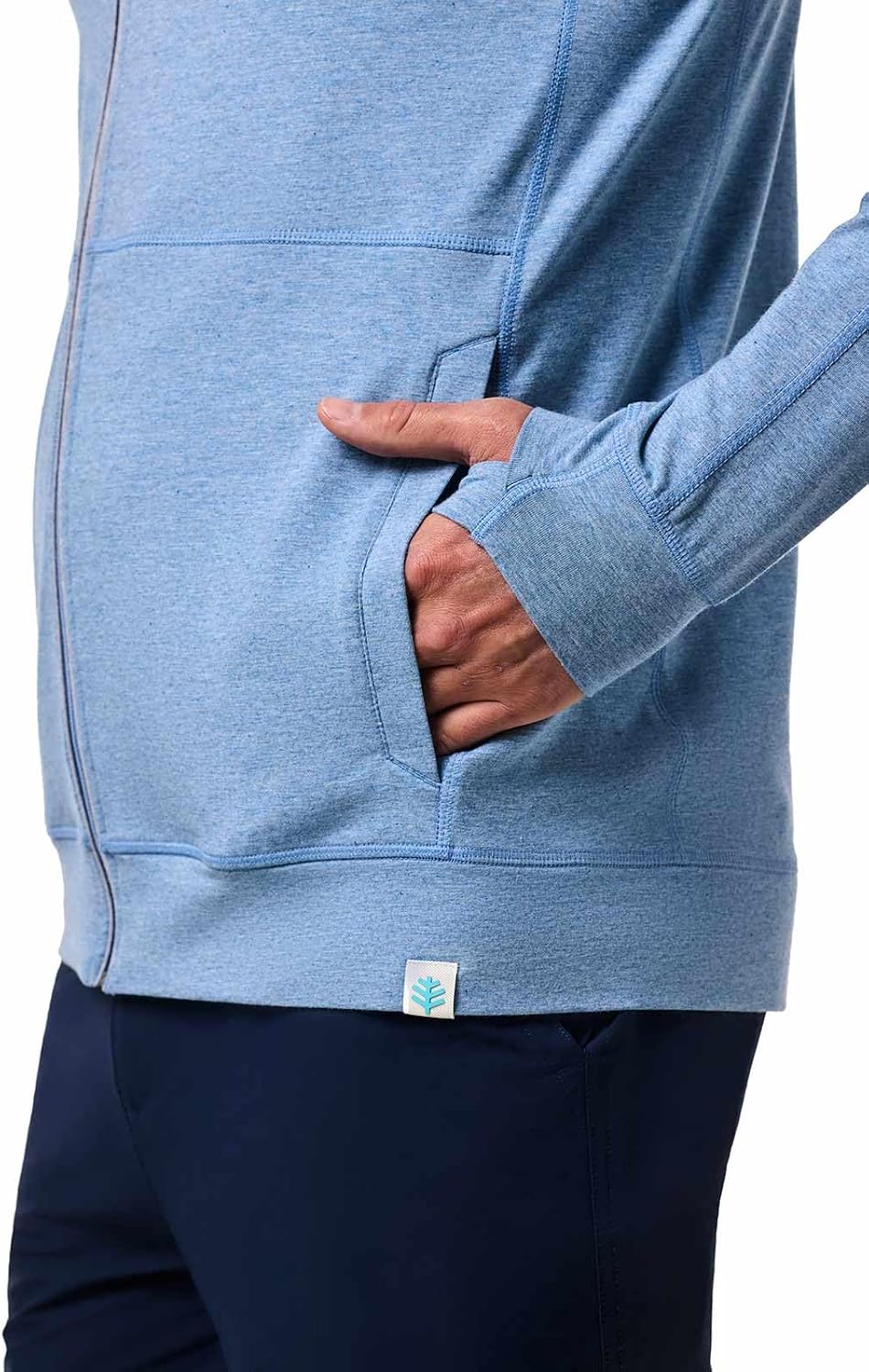 Coolibar Men's Zip-Up Hoodie - UPF 50+ Sun Protection - LumaLeo