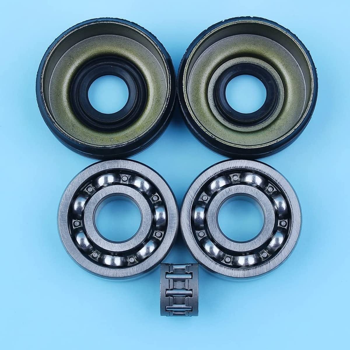 Kurbelwellen-Lager & Öldichtungen Kit Für Husqvarna Kettensägen 36, 41, 136, 235, 240 Uvm.