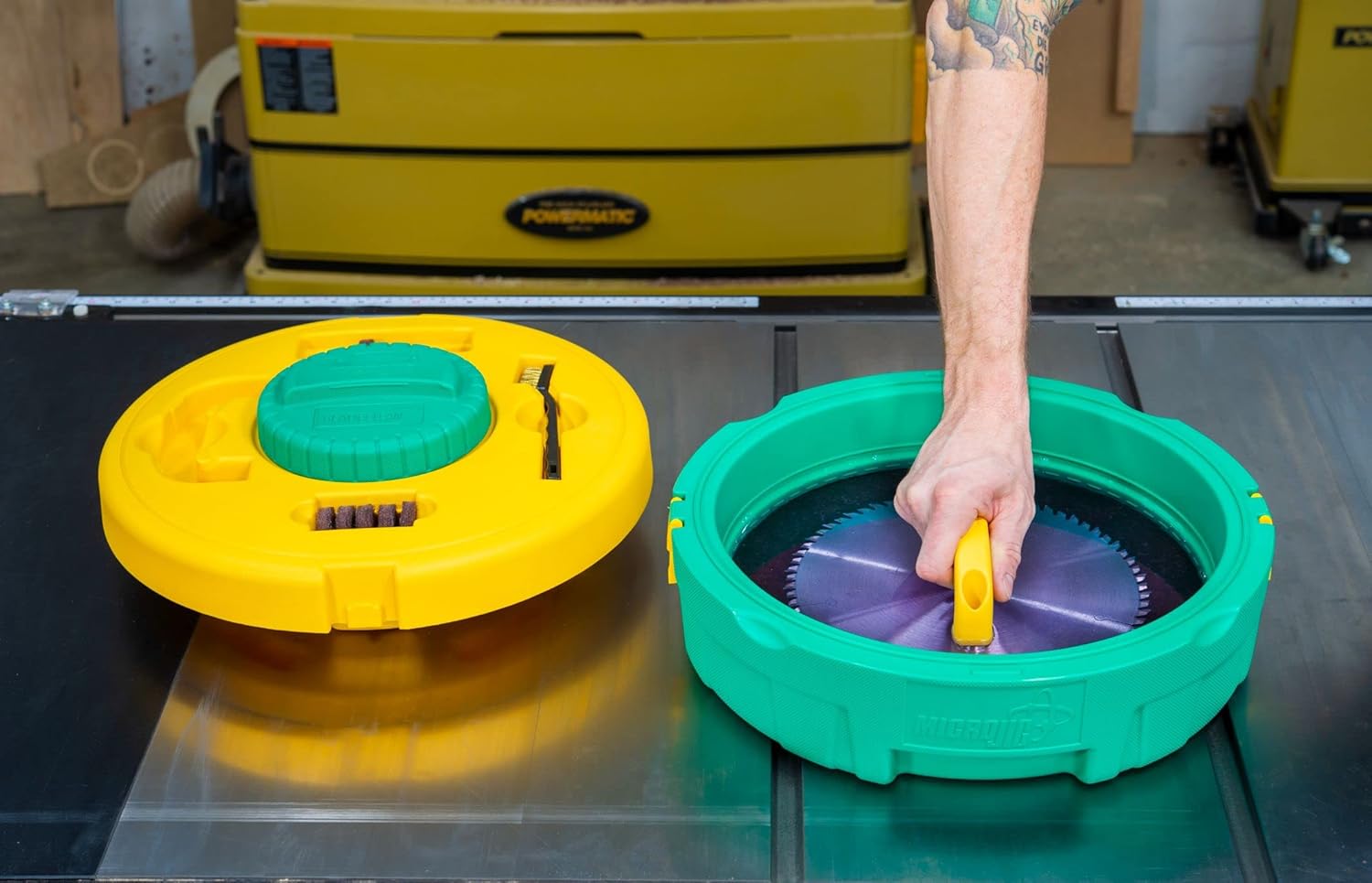 MICROJIG BLADECLEAN Saw Blade Router Bit Cleaning Kit System, Woodworking Tools Accessories, BC-81012