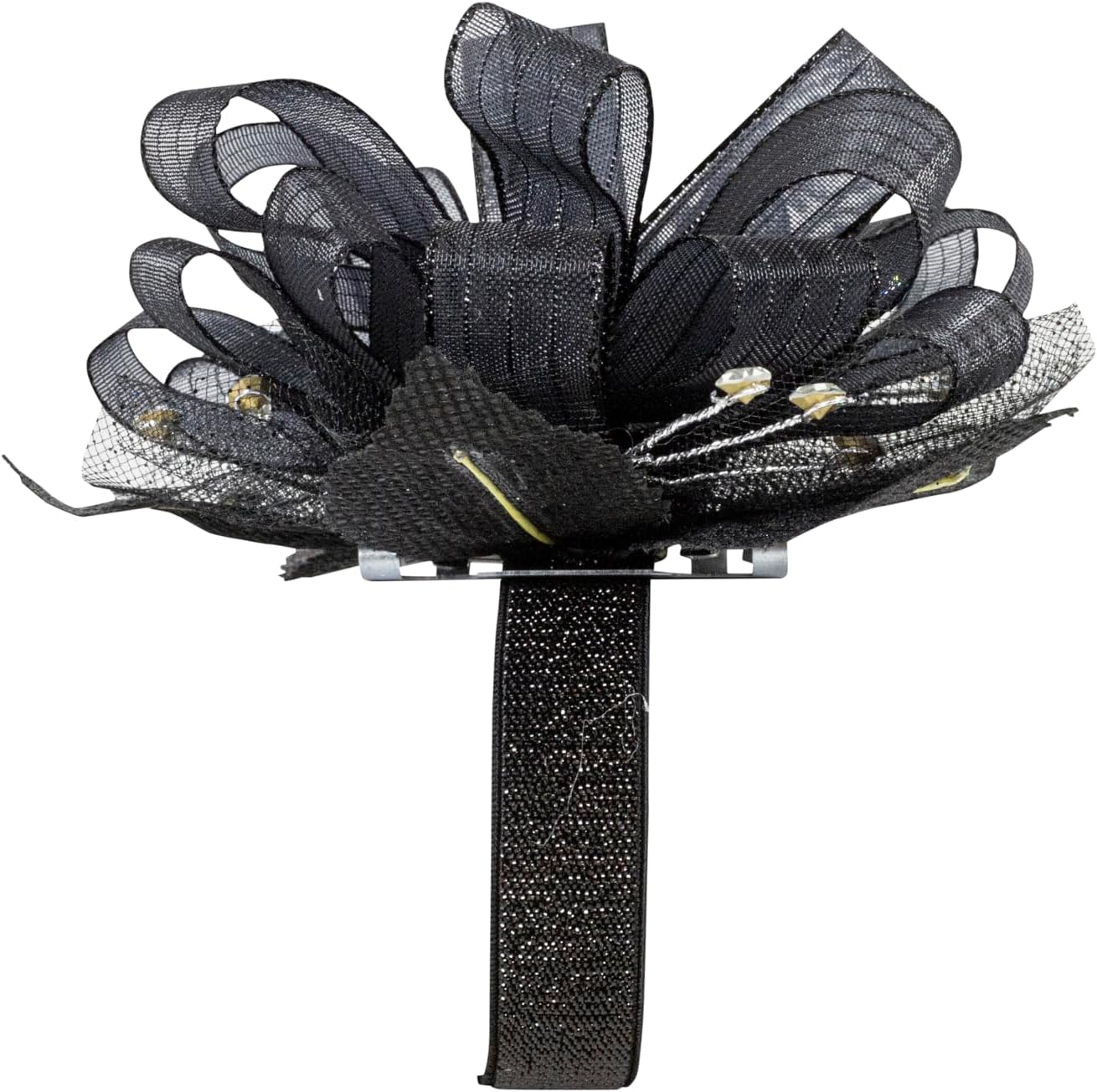Floral Accessories - Graceful Lady Deluxe Stripes Corsage Wristlet - 6pcs Per Pak, Black, 5/8 Inch, 6 Pieces