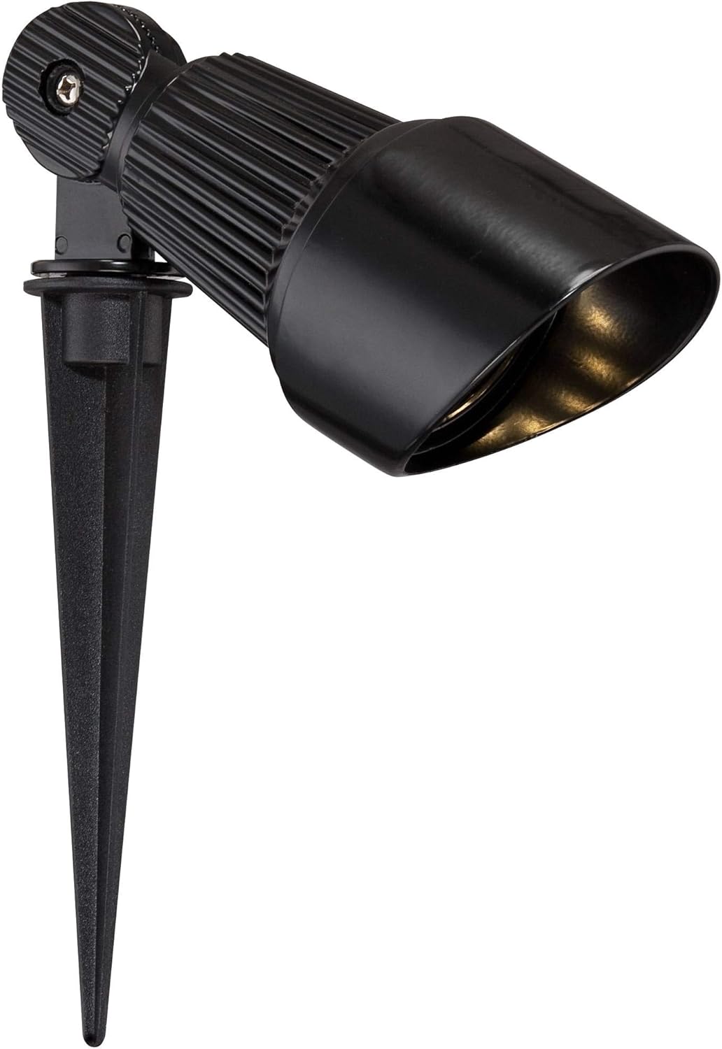 John Timberland Hooded 7 1/2" High Traditional Outdoor Landscape Spotlight Porch House Exterior Outside Low Voltage LED Bulb Weatherproof Black Aluminum Front Door Patio Garage Home Deck Garden
