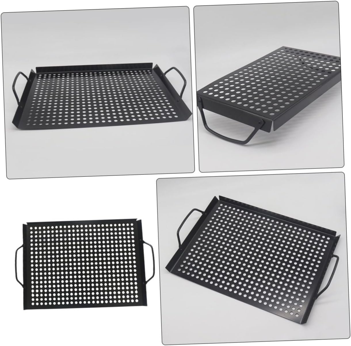 Grill Skillet Outdoor Barbecue Grill Pan Nonstick Stainless Steel Grilling Pan Bbq Tray