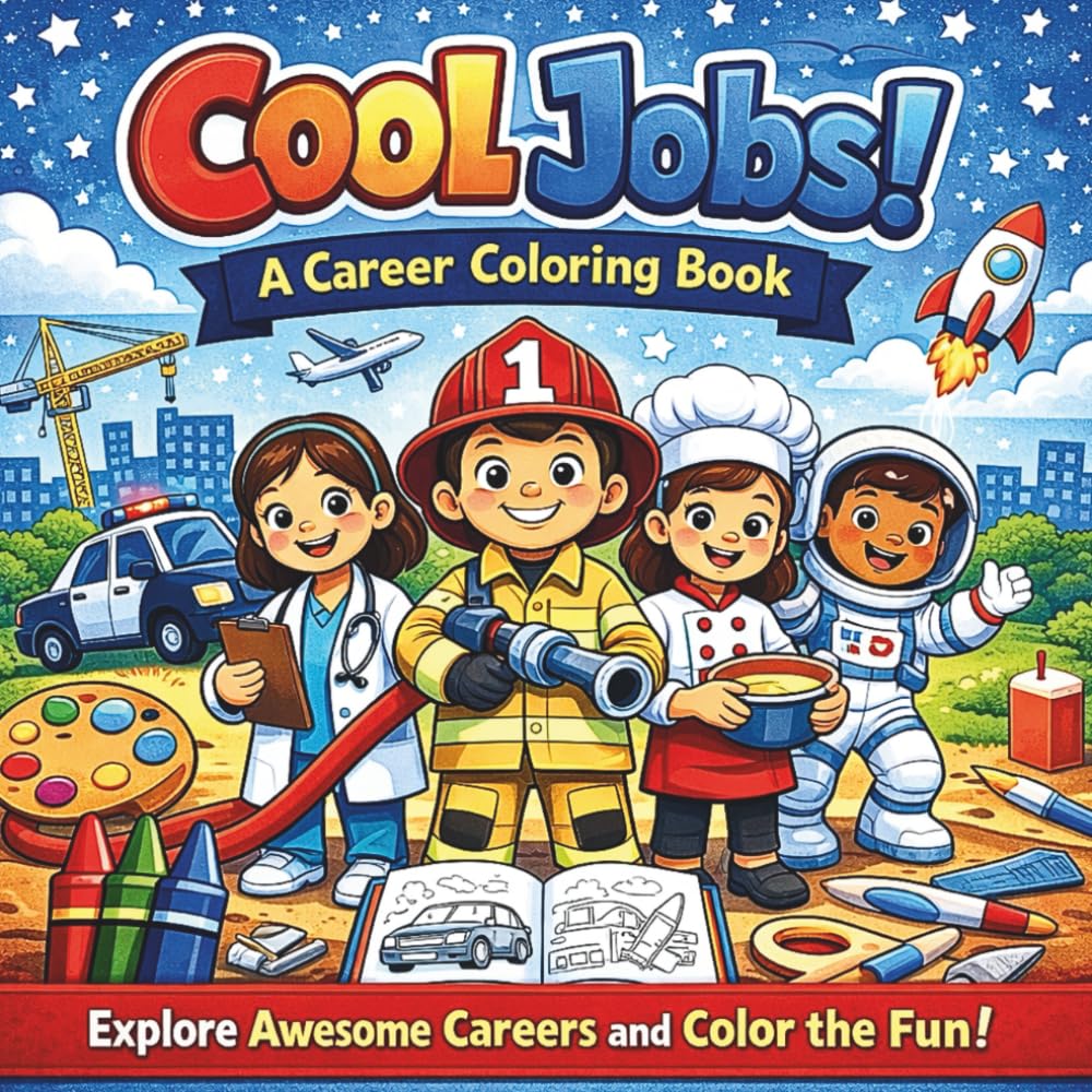 Cool Jobs: A Career Coloring Book