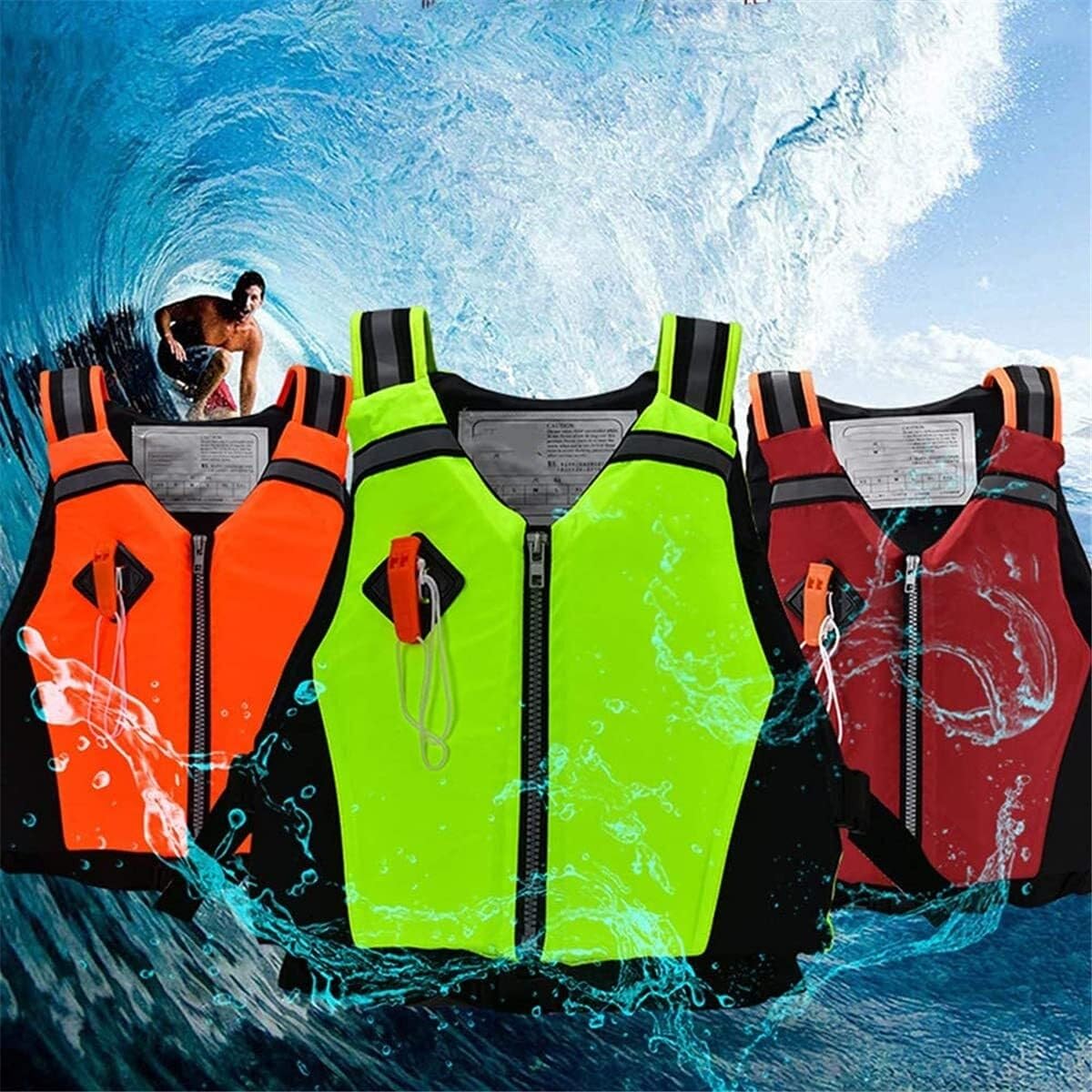 Neopren-Surfjacke mit Reißverschluss und Gürtel