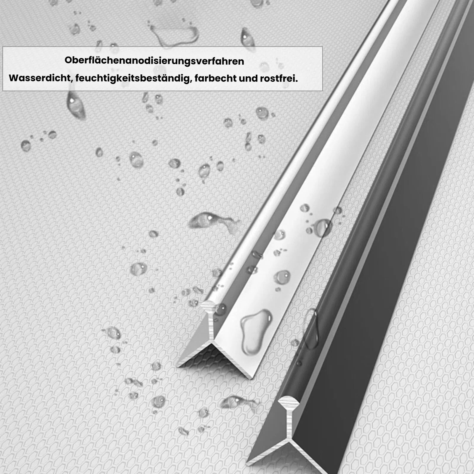 Aluminium-Fliesenkante Mit Abgerundeter Ecke 90 cm* 3 Stück – Für 8–16 Mm Fliesen, Kantenschutz, Rostfrei, Dekorative Abschlussleiste Für Wohnbereiche(Champagne,16mm)