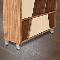 Vista 42 de SY America 3.5" 4 Pack Plate Caster, Thermoplastic Light Heavy Duty Rubber Gray Swivel Caster, Top Plate Casters, 1200 lbs Total Capacity