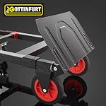 2025 Upgraded Convertible Hand Truck Dolly Cart, Heavy Duty 3 in 1 Hand Truck 500 Lbs, Folding Hand Truck Dolly with Brake Wheels, Anti-Slip Strip & 2 Elastic Ropes for Luggage Office Home Use