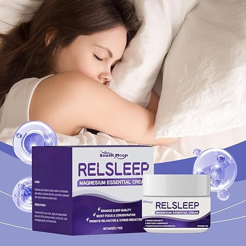 Miniatura 4 de South Moon Crema de magnesio para dormir, calambres y dolor en las piernas, loción de magnesio para dormir, aceite de lavanda para mujeres y hombres