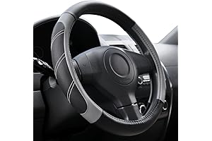 Premium Elantrip Leather Steering Wheel Cover: Enhanced Comfort and Handling