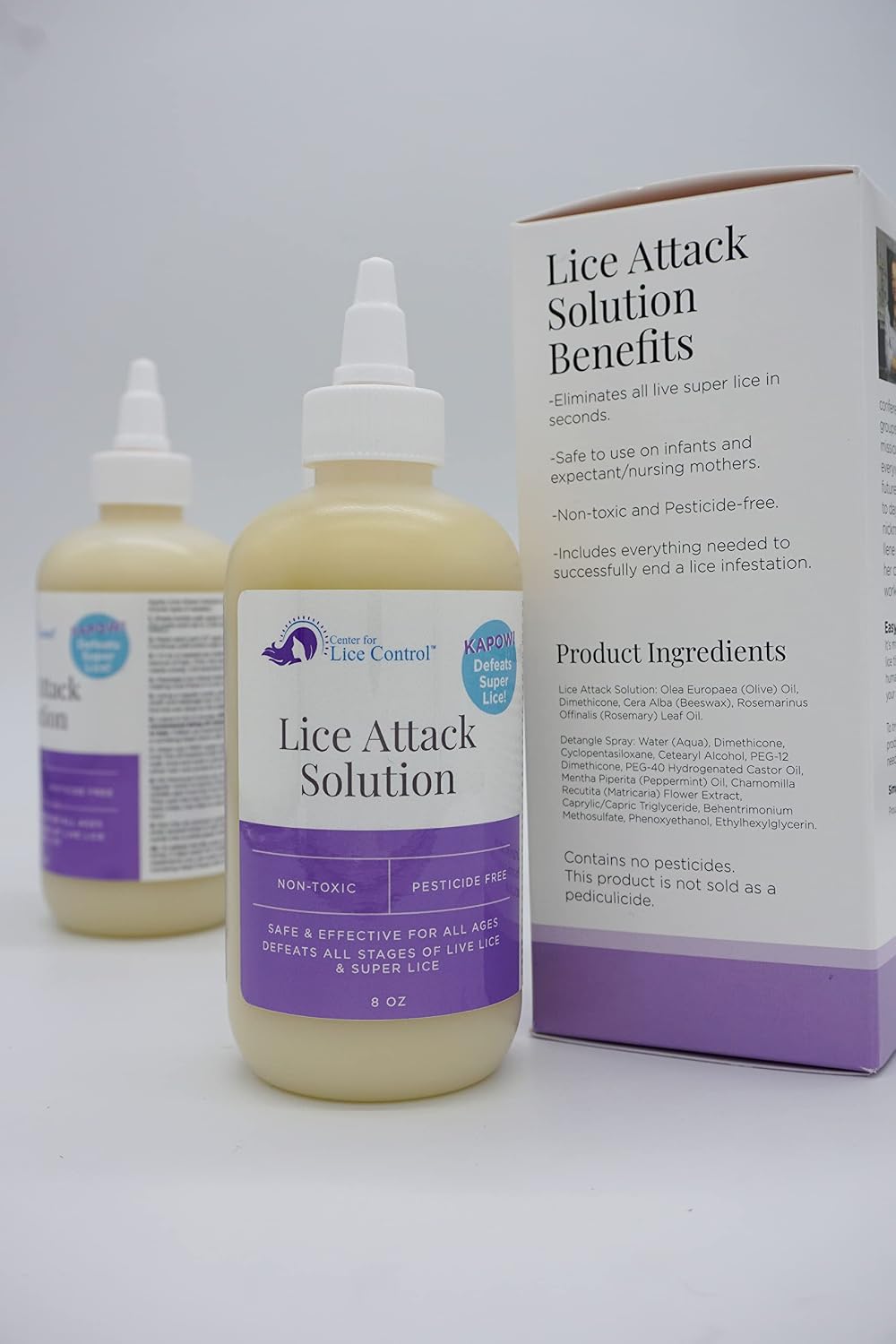 Kapow! Center for Lice Control Lice Attack Solution 8 oz