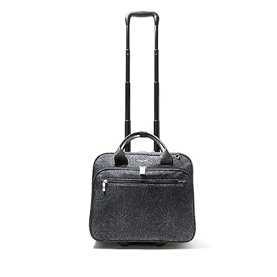 Baggallini 2 Wheel Tote Bags Midnight Blossom Print, Nylon/Polyester