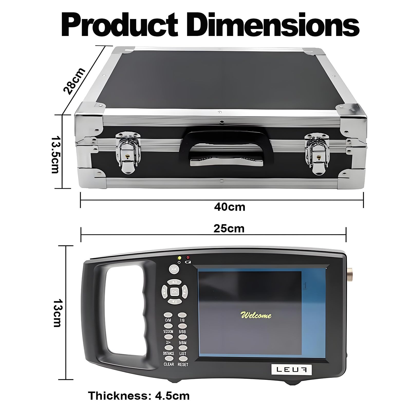 Scanner per Gravidanza Pecora,Dispositivo Diagnostica Veterinaria,Sonda Impermeabile 3,5 MHz,Display HD,Adatto a Pecore,Ovini E Small Bestiame B
