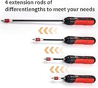 Vista 7 de Extensión de broca, juego de extensión magnética de 1/4, alta precisión con soporte magnético para brocas, 4 soportes multifunción para brocas