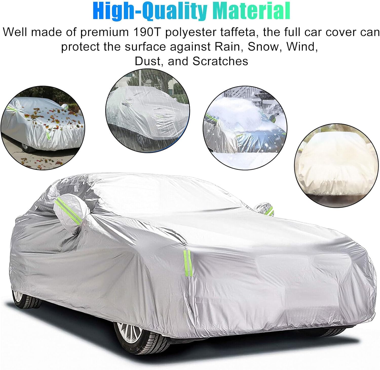 WAYAYKA 車カバー，防水性アップ 専用フルカーカバー 自動車カバー カスタムフィット 防水防塵防輻射紫外線（三菱 ディグニティ