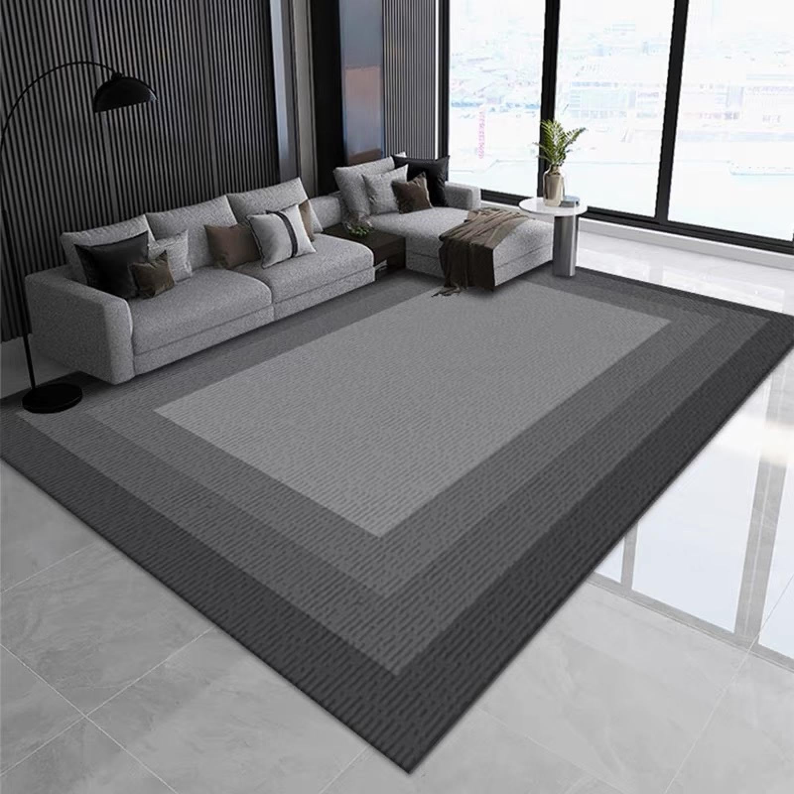 Tapis de salon en flanelle haut de gamme 120x160 cm pour un style nordique chic