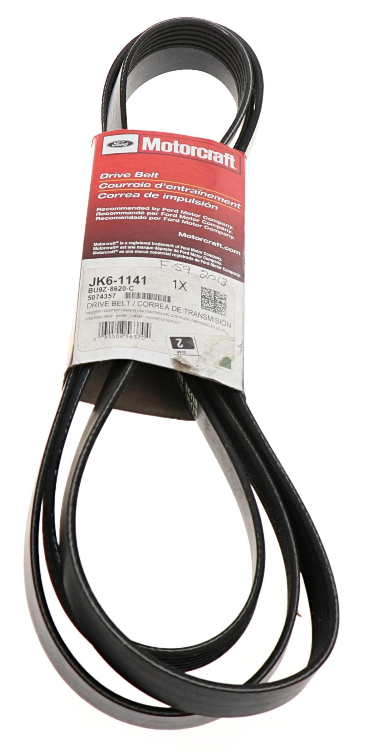 Courroie serpentine Motorcraft JK61141 haute résistance
