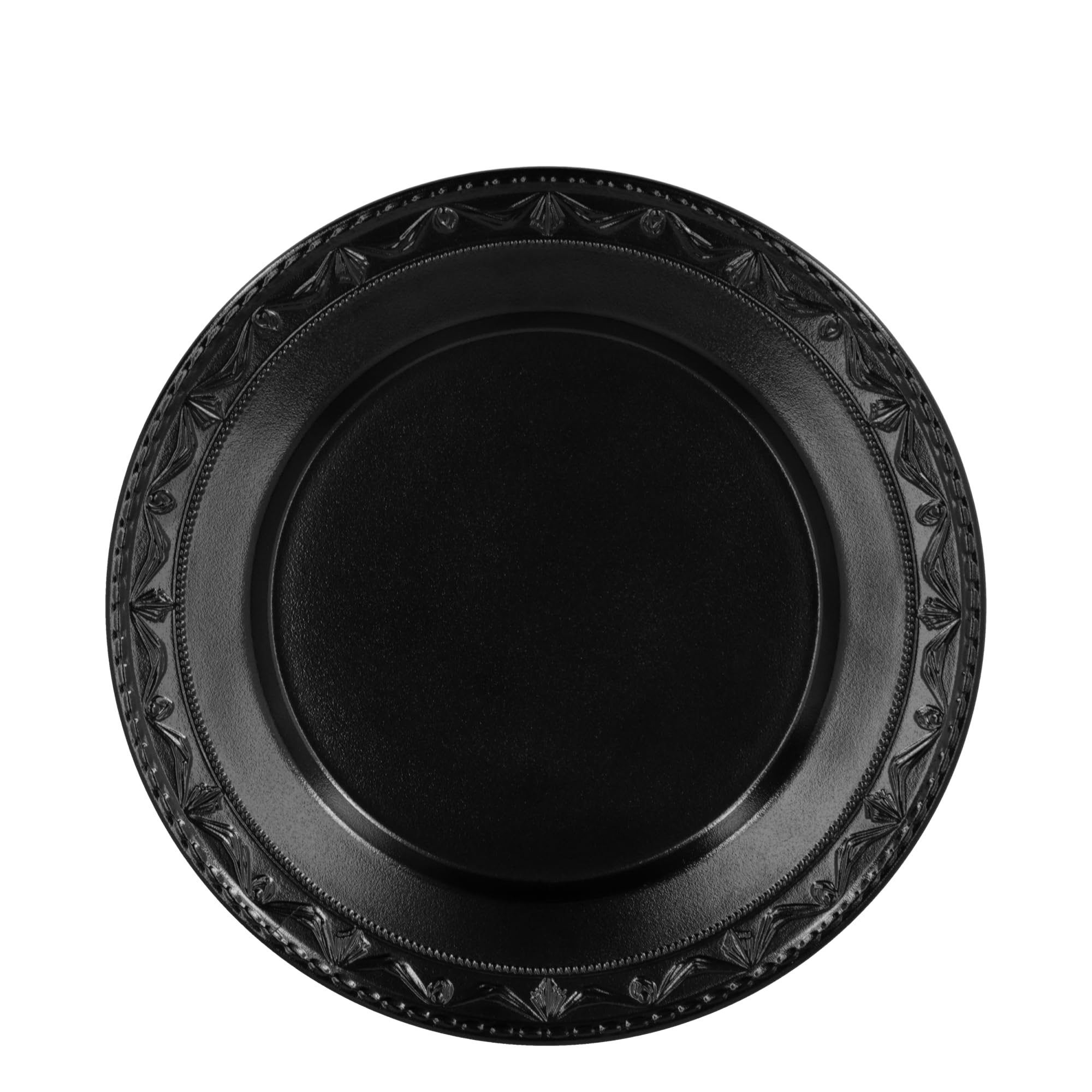 KPM Berlin KURLAND NOIR Duo-Set 8-teilig aus Bechern 350ml, Bowls 700ml, kleinen 20cm und großen Tellern 26cm handmade, matt-glänzend schwarz im Geschenkkarton