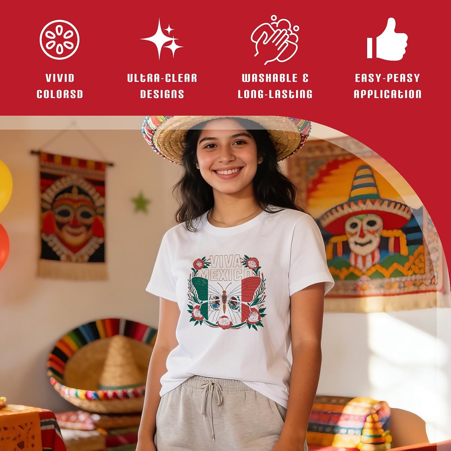 30 Pcs Mexico Independence Day DTF Transfers Ready to Press