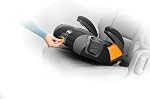 Chicco GoFit Plus Backless Booster Car Seat with LATCH Attachment and Quick-Release LATCH Removal, Portable Travel Booster Seat for children 40-110 lbs. - Avenue/Black & Charcoal Grey
