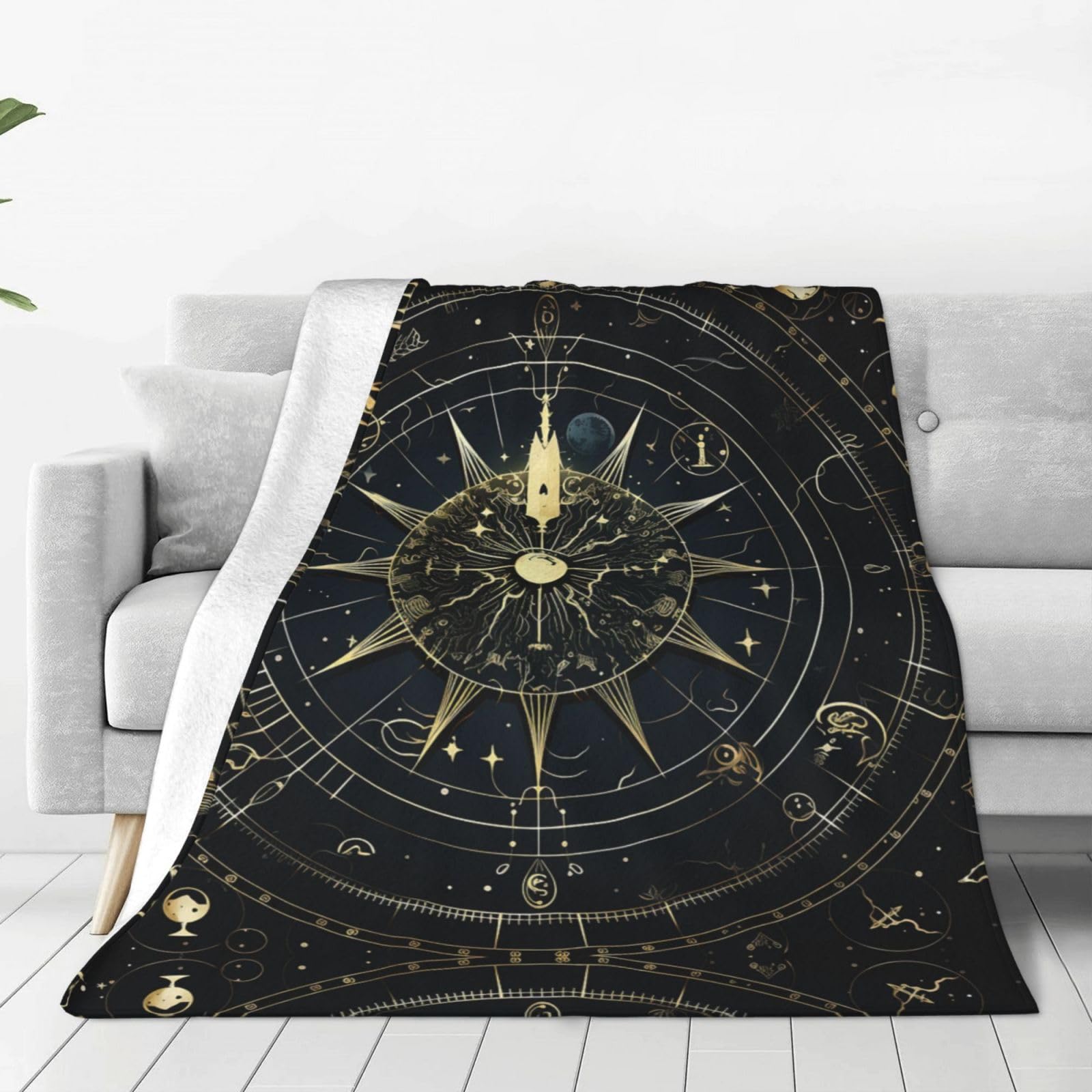 Couverture polaire astrologique contre le froid plaid léger canapé