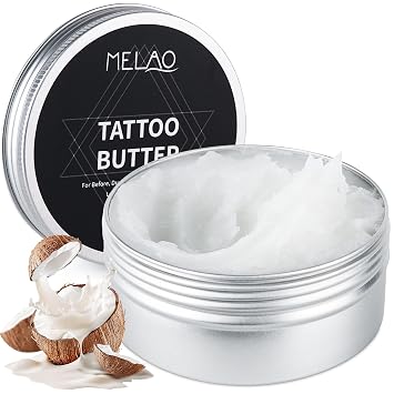 VRAIKO MELAO Tattoo Butter Aftercare 5.3oz Tattoo Balm | Enhancing Old Tattoos & Hydrate New Ink | Shea Butter Jojoba & Coconut Oil Clean Formula Cream| No-Petroleum